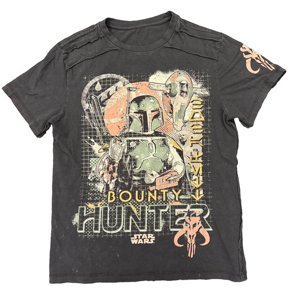 Disney Other - Disney parks men's Boba Fett distressed bounty hunter Star Wars T-shirt M